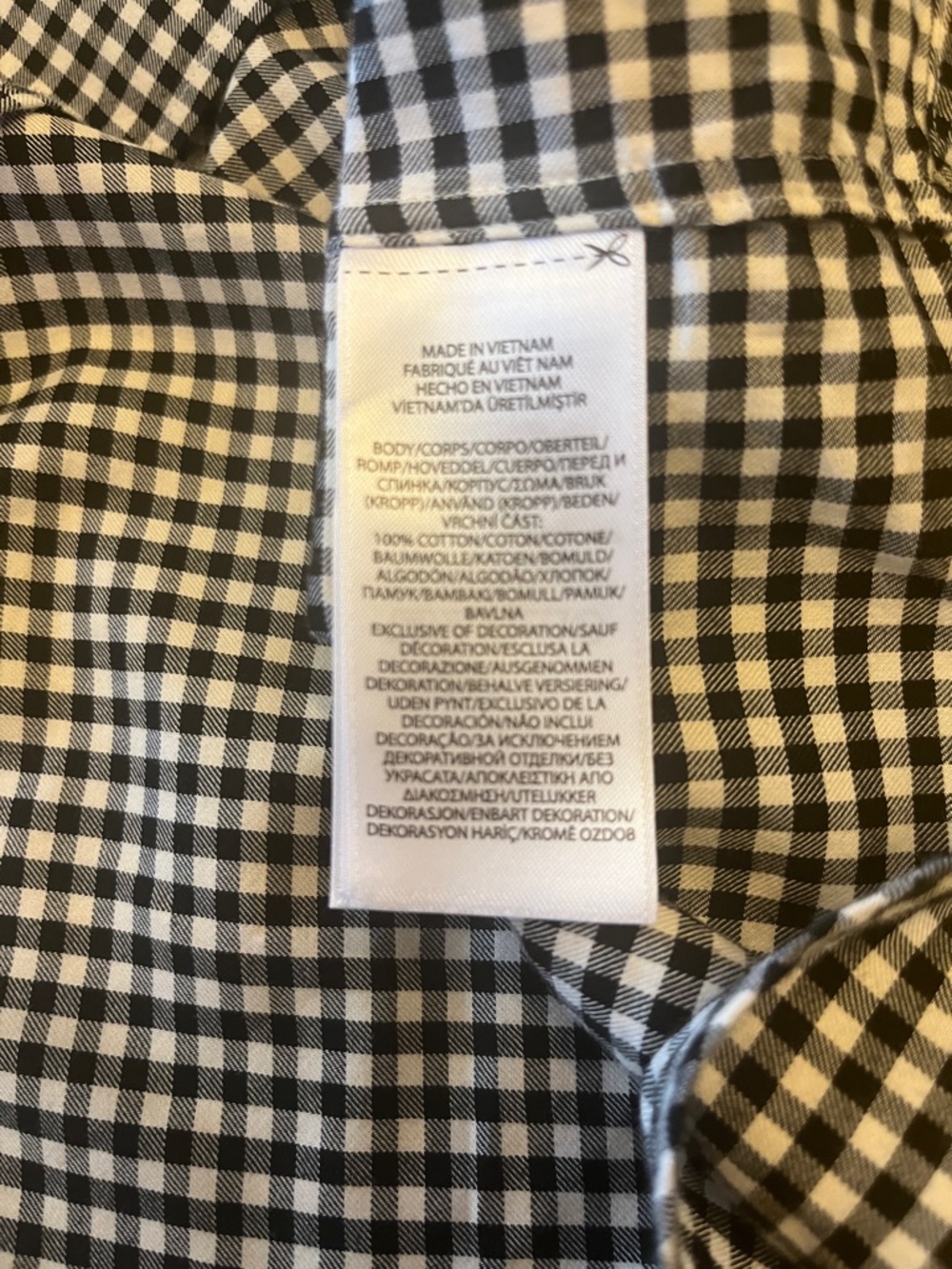 Ralph Lauren Black and White Gingham Button-Down Shirt size XL - Picture 6 of 9